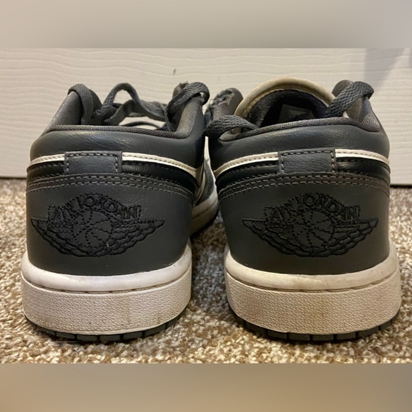 Nike Air Jordan 1 Low Shoes 'Dark Gray' Sail White DC0774-102 Womens Size 7.5 - Picture 6 of 7